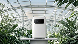 加濕器,植物園的溫室頂上背景家用生活電器戶外背景高清圖片